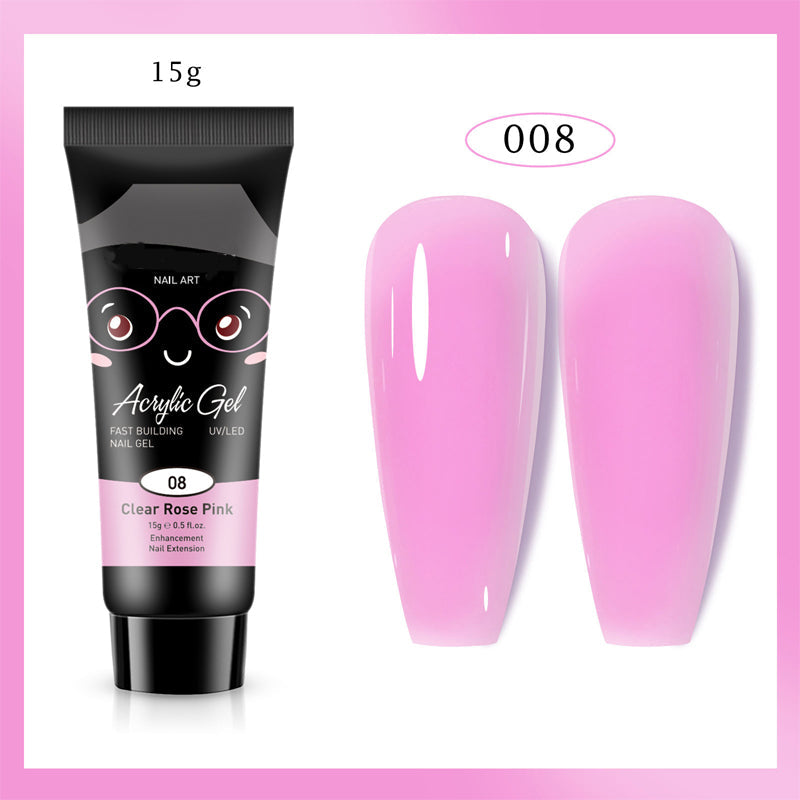 Extensión de uñas de gel de color