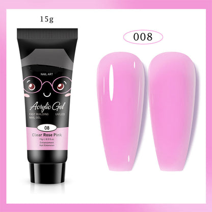 Extensión de uñas de gel de color