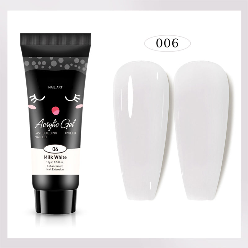 Extensión de uñas de gel de color