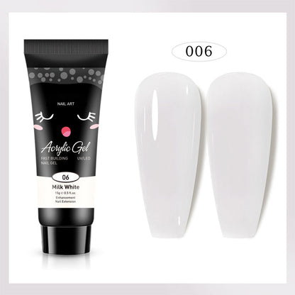 Extensión de uñas de gel de color