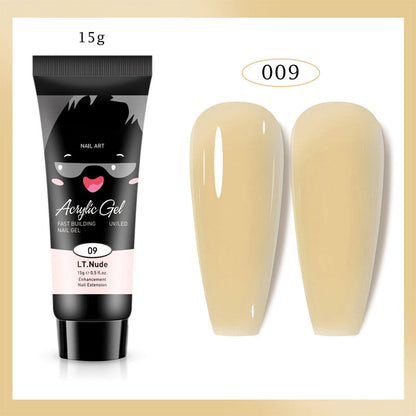 Extensión de uñas de gel de color