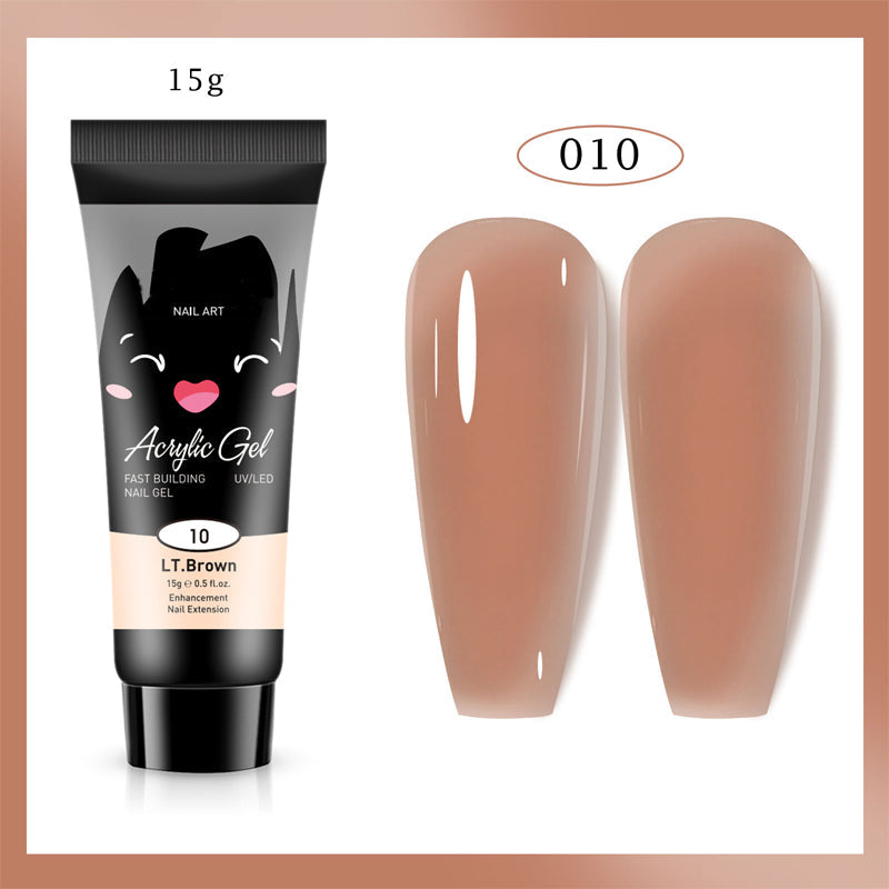 Extensión de uñas de gel de color