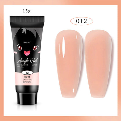Extensión de uñas de gel de color