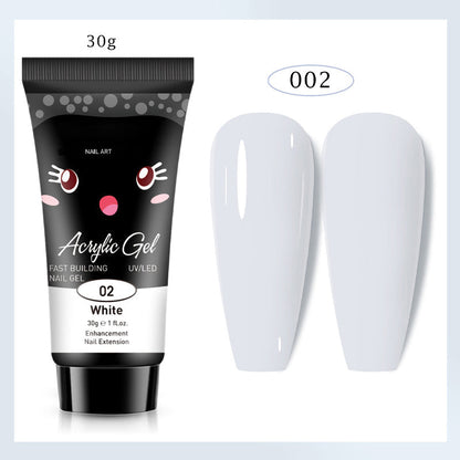 Extensión de uñas de gel de color