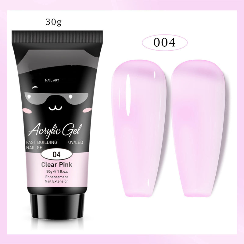 Extensión de uñas de gel de color