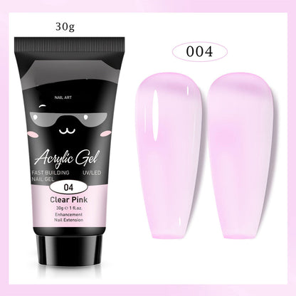 Extensión de uñas de gel de color
