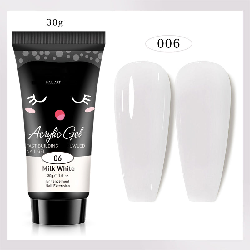 Extensión de uñas de gel de color