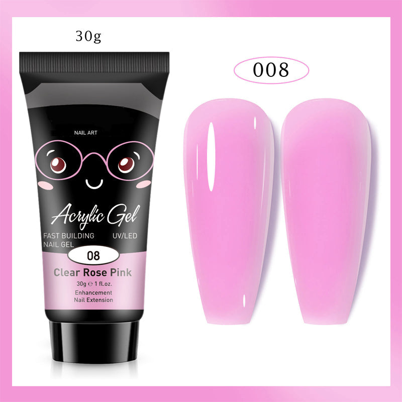 Extensión de uñas de gel de color