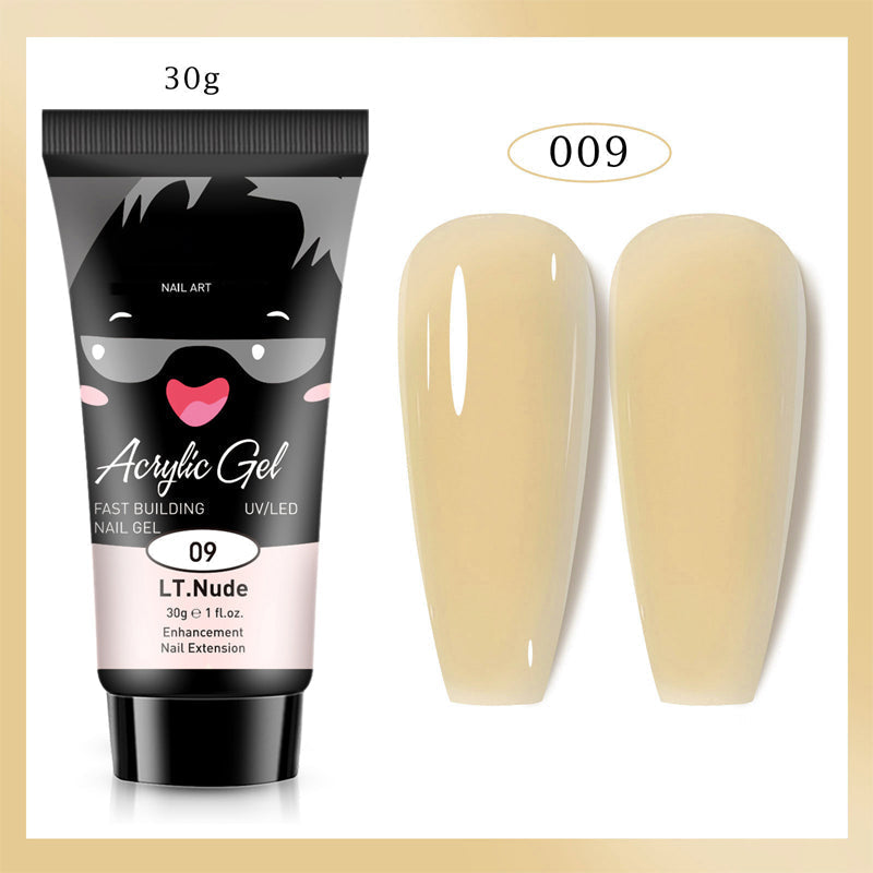 Extensión de uñas de gel de color