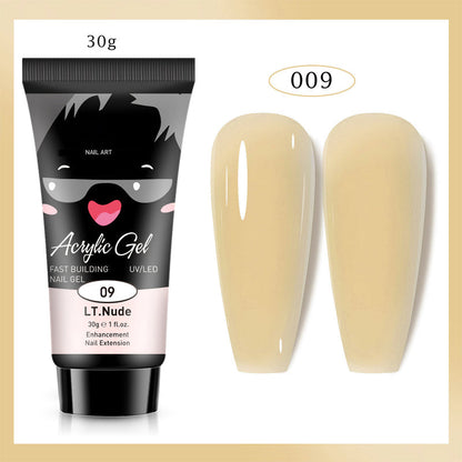 Extensión de uñas de gel de color