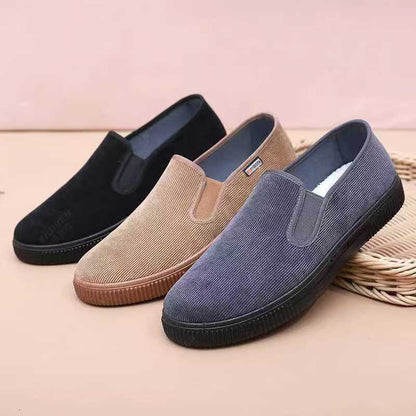 Zapatillas Slip-On transpirables de suela blanda para hombre