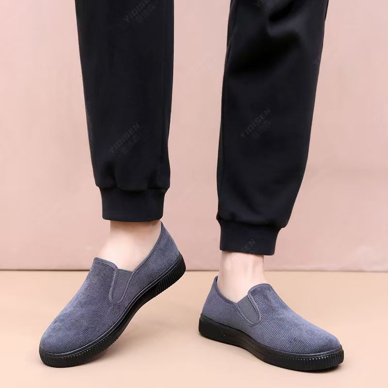 Zapatillas Slip-On transpirables de suela blanda para hombre