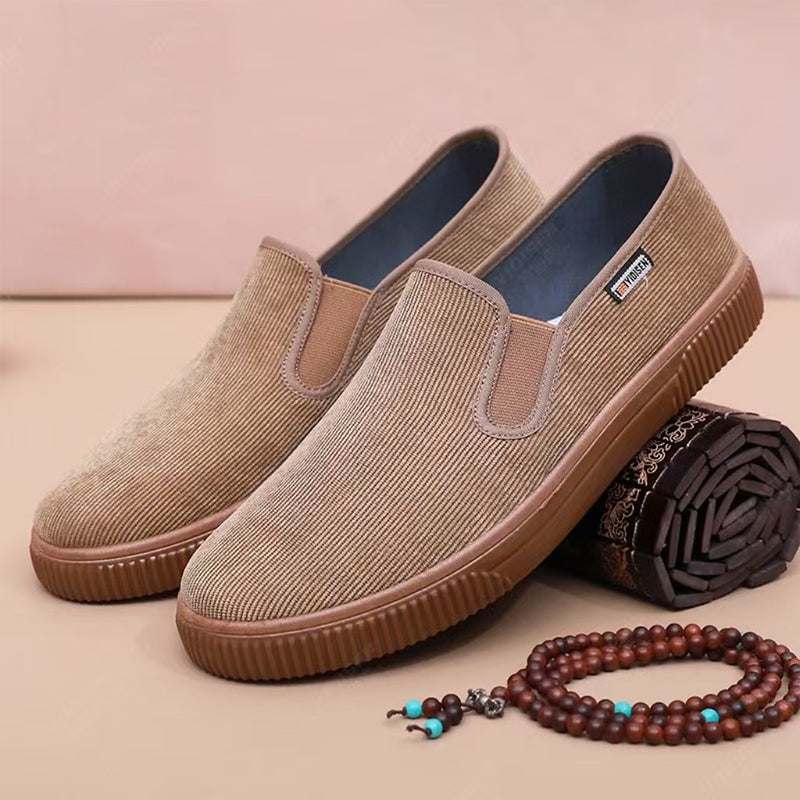 Zapatillas Slip-On transpirables de suela blanda para hombre