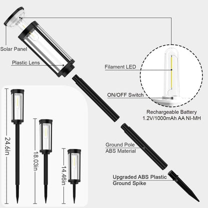 🎉Oferta especial 50% de descuento✨Luces solares para caminos al aire libre