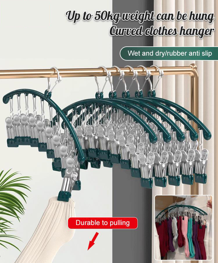 Organizador de Leggings para Clóset, Gancho Metálico para Pantalones de Yoga con Recubrimiento de Goma