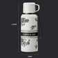 Taza térmica de gran capacidad con estampado de gardenias