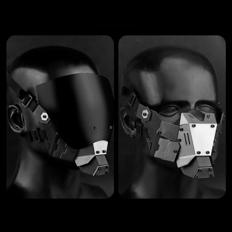 Cibermáscara táctica futurista integral