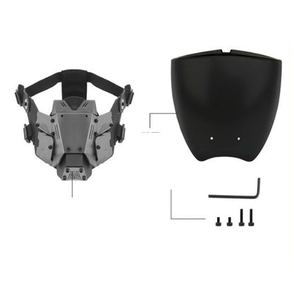 Cibermáscara táctica futurista integral