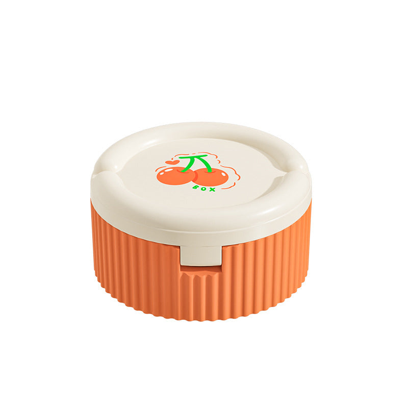 Organizador de pastillas con vaso de silicona plegable
