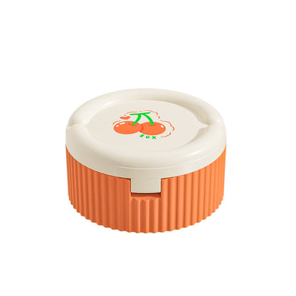 Organizador de pastillas con vaso de silicona plegable