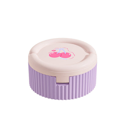 Organizador de pastillas con vaso de silicona plegable