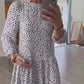 ⏳ ¡Por tiempo limitado 50% de descuento! 💥Vestido casual blanco con estampado de leopardo y bolsillos（Cuanto más compres, mayor será el descuento）
