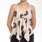 ⏳ ¡50% de descuento por tiempo limitado! 💥Halter V-Neck Floral Irregular Hem Top（Cuanto más compres, mayor será el descuento）