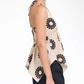 ⏳ ¡50% de descuento por tiempo limitado! 💥Halter V-Neck Floral Irregular Hem Top（Cuanto más compres, mayor será el descuento）