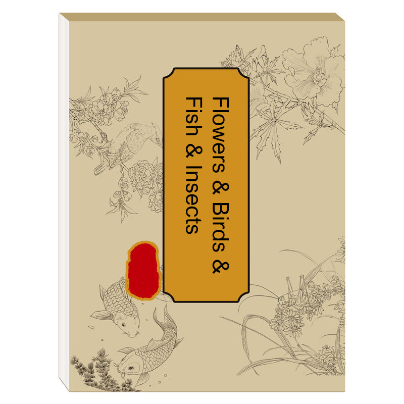 🎨HOT SALE🖼️ Álbum para copiar pintura china y dibujo en blanco