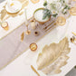 Mantel Individual de Comedor Hoja de Oro 3D Resistente al Calor