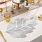 Mantel Individual de Comedor Hoja de Oro 3D Resistente al Calor