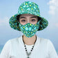 Mother's Day limited time 50% discount! 💥 Floral Large Brimmed Sun Hat with Mouthpiece