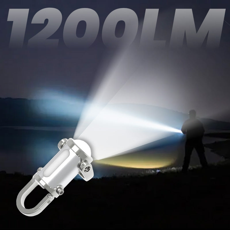 Linterna Mini de Llavero Súper Brillante 1200 Lúmenes Impermeable