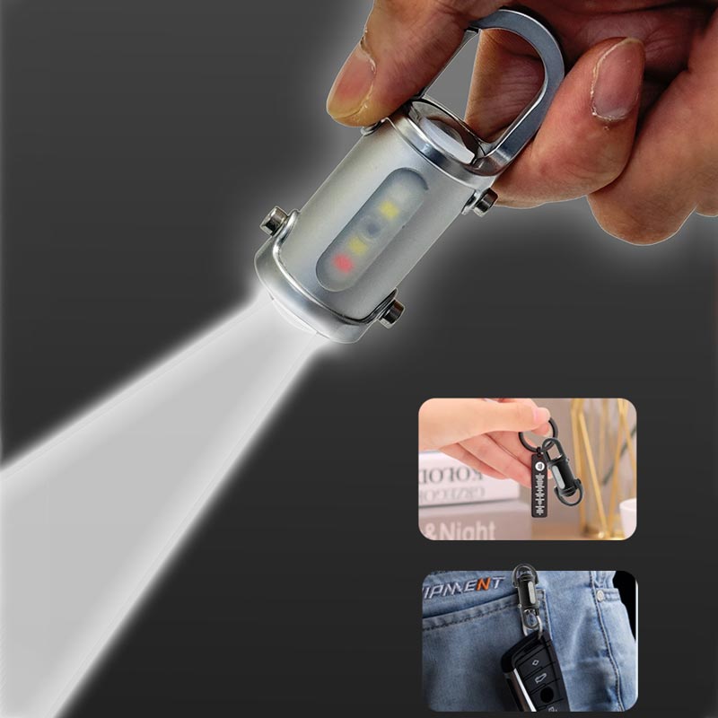 Linterna Mini de Llavero Súper Brillante 1200 Lúmenes Impermeable