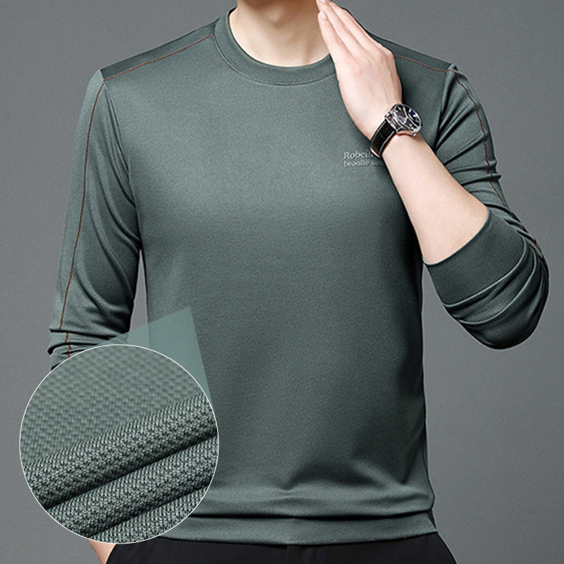 Sudadera casual de manga larga y cuello redondo para hombre
