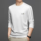 Sudadera casual de manga larga y cuello redondo para hombre
