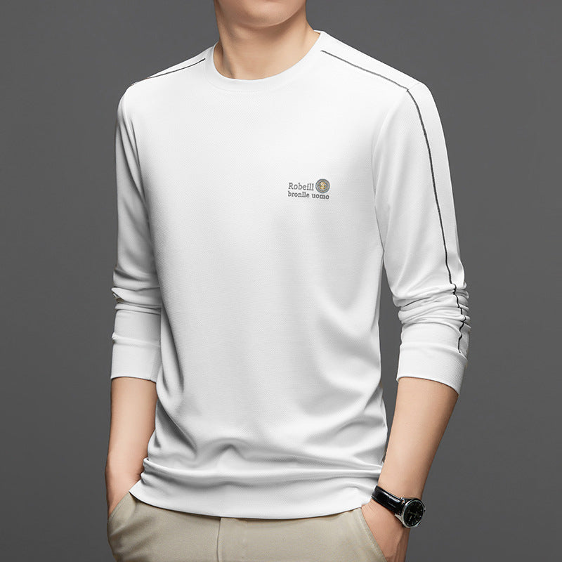 Sudadera casual de manga larga y cuello redondo para hombre