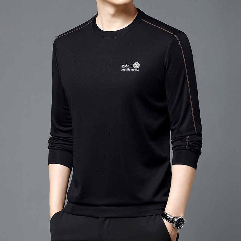 Sudadera casual de manga larga y cuello redondo para hombre