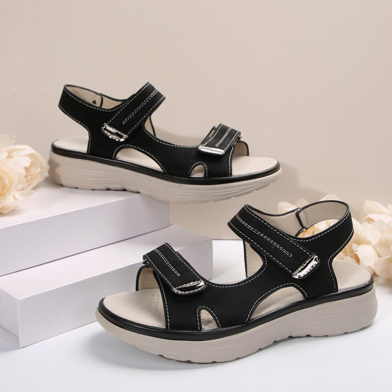 Sandalias de cuña con velcro para mujer🔥Compre 2 envío gratis🔥