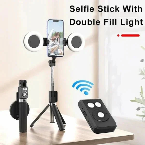 🔥🎁2024-Gran oferta 🎁 40% de descuento🔥Nuevo palo selfie Bluetooth 6 en 1