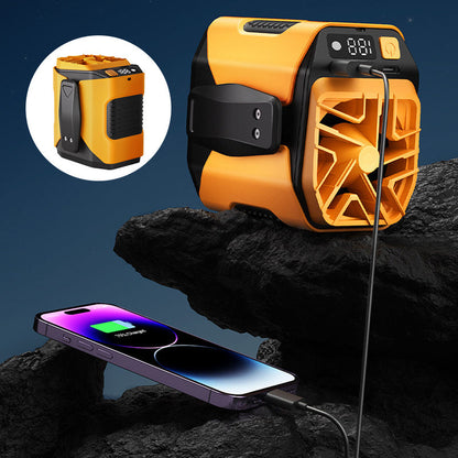 Ventilador de cintura multifunción de 6000mAh con 100 velocidades y lintern