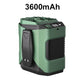Ventilador de cintura multifunción de 6000mAh con 100 velocidades y lintern
