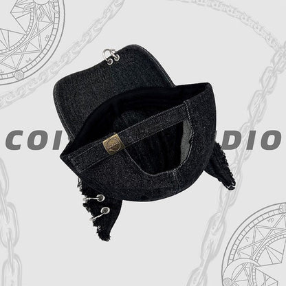 Gorra de béisbol Creative Cat Ear Distressed