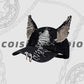 Gorra de béisbol Creative Cat Ear Distressed