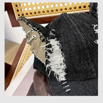 Gorra de béisbol Creative Cat Ear Distressed