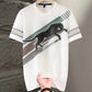 🔥Hot sale🔥Camiseta de manga corta con cuello redondo estampado para hombre