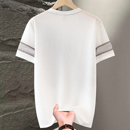 🔥Hot sale🔥Camiseta de manga corta con cuello redondo estampado para hombre
