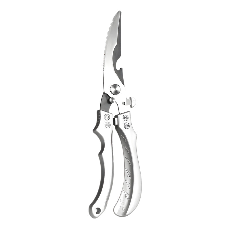 Tijeras de cocina de acero inoxidable multifuncionales y seguras
