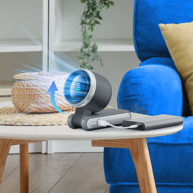 Ventilador plegable de mano de 5 velocidades