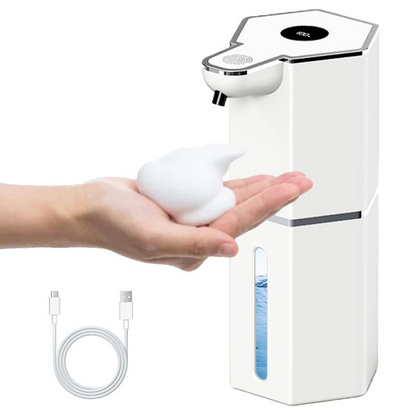 Dispensador automático de espuma de jabón recargable